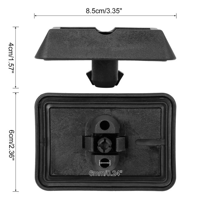 X AUTOHAUX ジャッキパット ジャッキアップアダプター 8.5x6x4cm 51718268885 51717001650 BMWに対応 プラスチック ブラック 1個入り 商品画像2：soten co