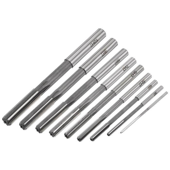 チャッキングリーマーセット 旋盤リーマーストレートフルートフライス 公差 2 mm 3 mm 4 mm 5 mm 6 mm 7 mm 8 mm 9 mm 10 mm 9個入り 商品画像6：soten co