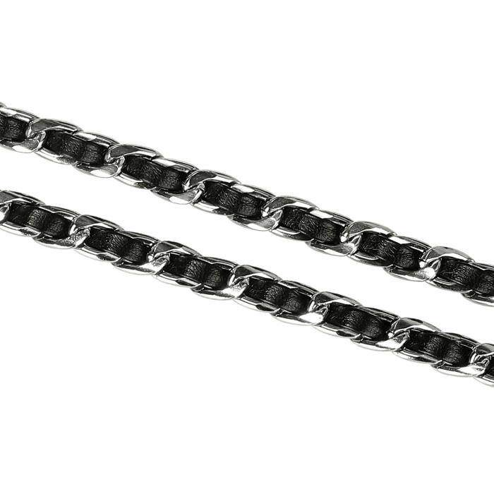 Allegra K チェーンベルト ウエストベルト ウエスト チェーン ラインストーン レディース ブラックシルバー 67 - 95 cm 商品画像3：soten co