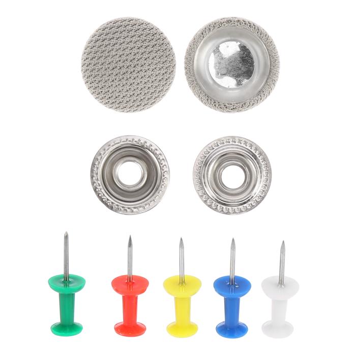 X AUTOHAUX 屋根修理リベット ルーフリベット リベットキャップ ヘッドライナーボタンバックル 内部天井固定用 60本入り ベージュ グレー 商品画像5：soten co