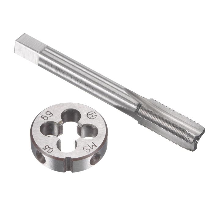 メトリックタップとダイセット HSS マシンねじタップ 合金工具 鋼 ラウンドね･･･