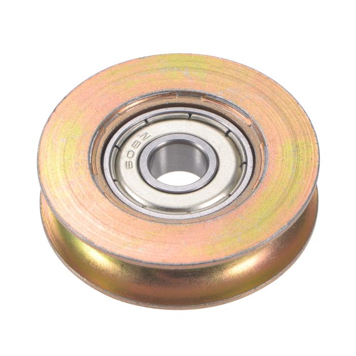 引き戸ローラーU溝 8mm軸穴 40mm直径 8.1mm溝幅 ベアリング鋼 2パック 商品画像4：soten co