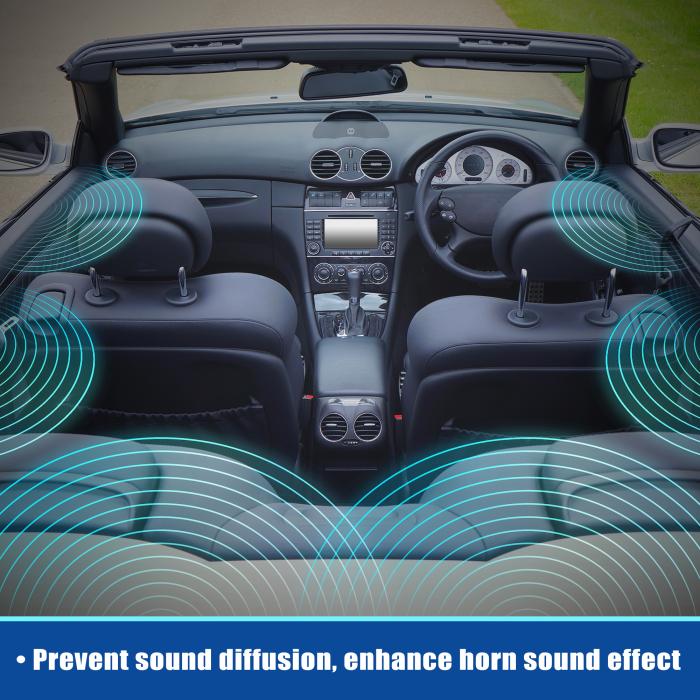 X AUTOHAUX スピーカー絶縁リング 車 ツイーターホーン 15.2 cm 15.8 cm 16.5 cm 17 cm 17.7 cmスピーカー用 ブラック 4 個 商品画像4：soten co