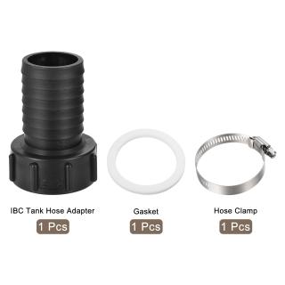 IBCタンクホースアダプター 60 mm粗ねじから50 mmバーブ ホース