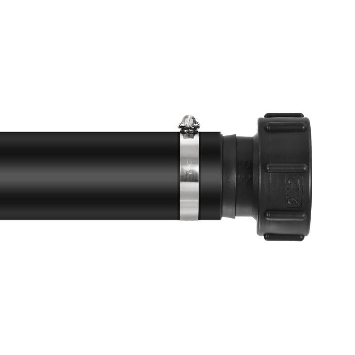 IBCタンクホースアダプター 60 mm粗ねじから50 mmバーブ ホースコネクターフィッティング ブラック 商品画像5：soten co