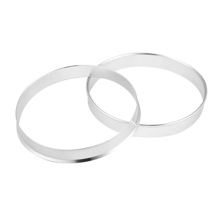 X AUTOHAUX ハブリング 67.1 →66.1 ハブセントリックリング ハブセンターリング HUB CENTRIC RING アルミニウム合金 シルバートーン 4個 商品画像6：soten co