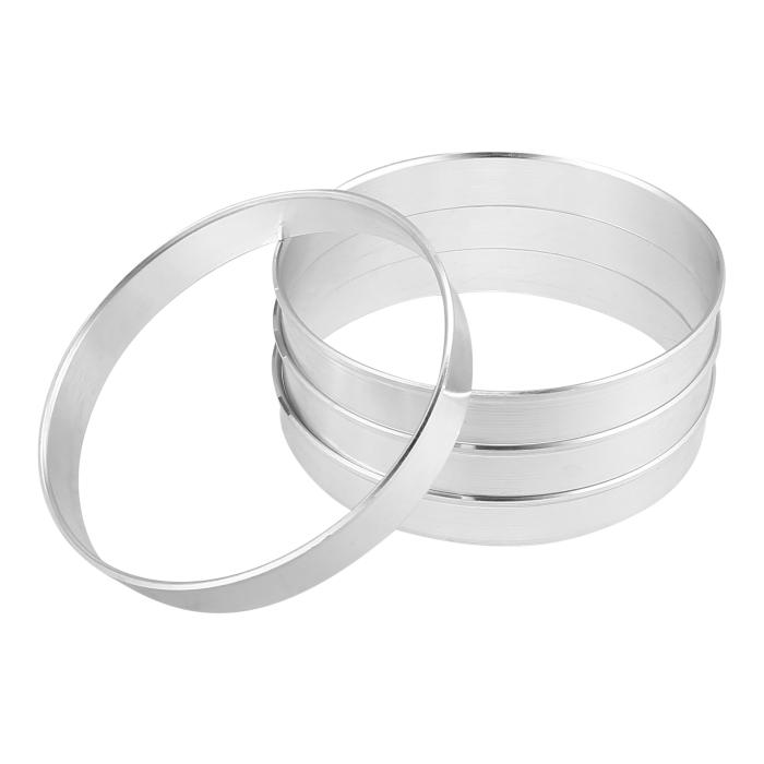 X AUTOHAUX ハブリング 67.1 →66.1 ハブセントリックリング ハブセンターリング HUB CENTRIC RING アルミニウム合金 シルバートーン 4個 商品画像1：soten co