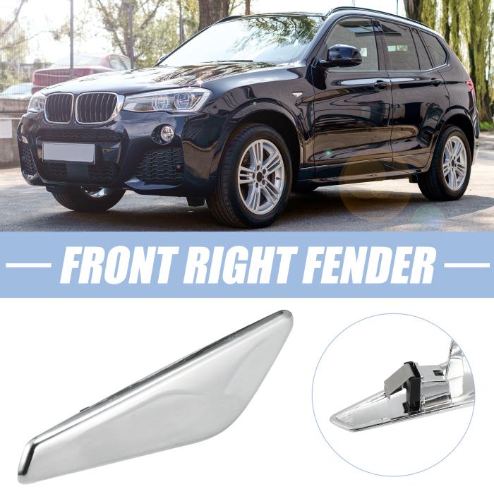 X AUTOHAUX フロント右フェンダーパネル サイドマーカーフィニッシャートリム BMWに対応 X3 X4 F25 F26に対応 商品画像2：soten co