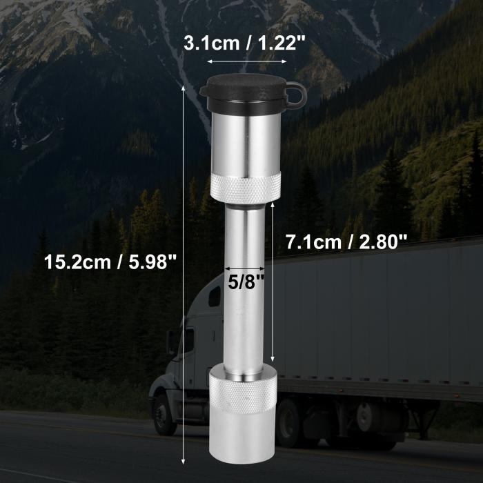 X AUTOHAUX ユニバーサルヒッチピンロック トレーラーヒッチロック トレーラーヒッチレシーバーピンロックセット シルバートーン 車用 商品画像3：soten co