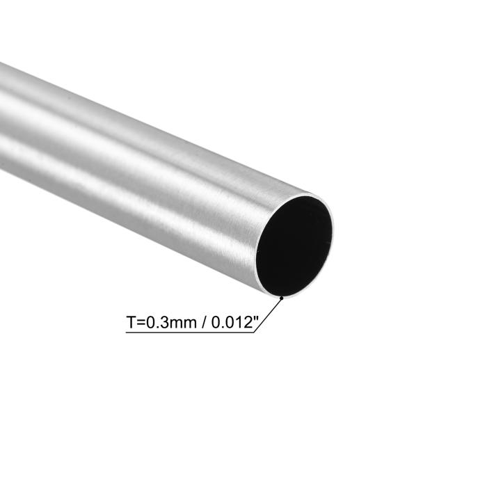 304ステンレス鋼管 SUS304パイプ 304ステンレススチールチューブ 12mm OD 0.3 mm 肉厚 300mm長さ 3本入り 商品画像3：soten co
