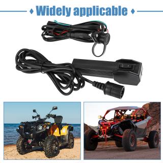 X AUTOHAUX 12V ATV UTV ゴムウインチ コード付きハンドコントローラー