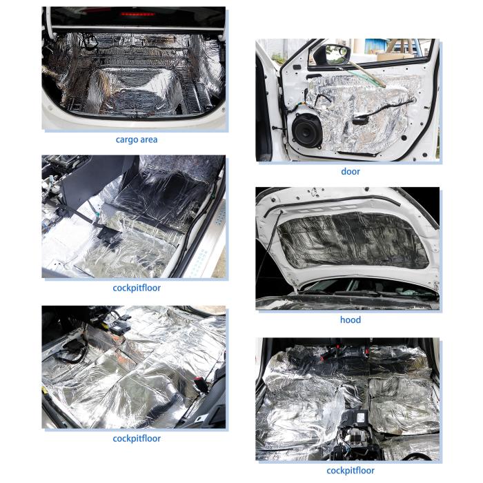 断熱マット 車用断熱マット 吸音マット 防音フォーム 断熱材 断熱シート デッドニング 屋根用 200x50cm 厚さ10mm ローラー付き 商品画像5：soten co