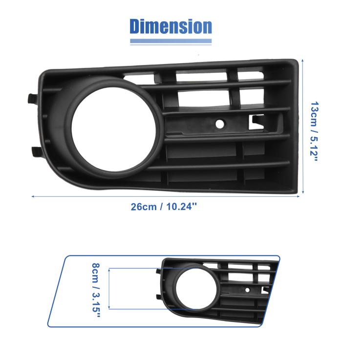 フロント左運転席側フォグランプグリルカバートリム 1K0853665B Volksw agenに対応 Golf5 MK5に対応 2005-2009に対応 商品画像4：soten co