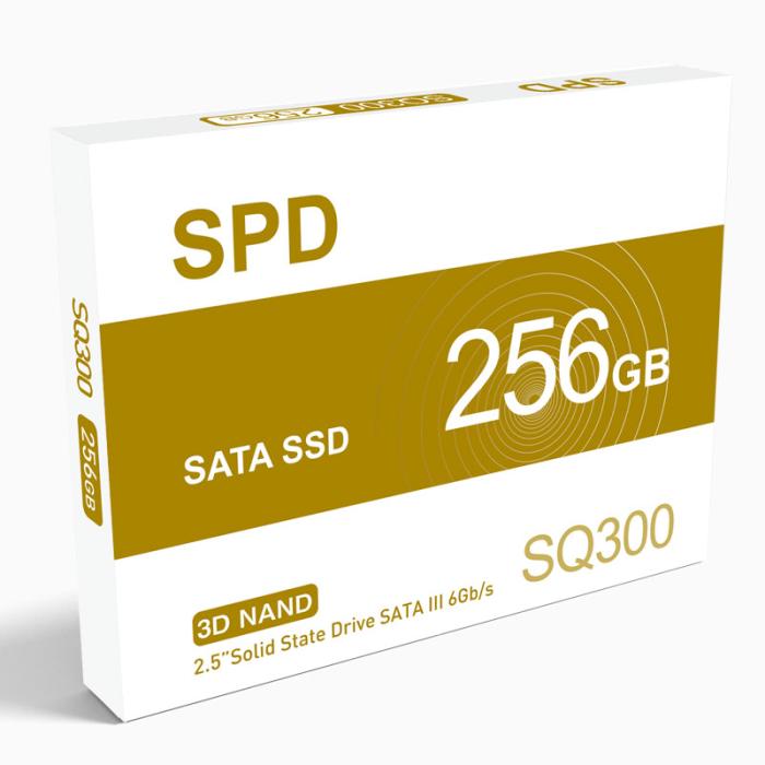 SPD 内蔵SSD 256GB 2.5インチ 7mm  SATAIII 6Gb/s 520MB/s 3D NAND採用  PS4検証済み 堅牢・軽量アルミ製筐体 3年保証 SQ300-SC256GD 送料無料 商品画像3：spdonline