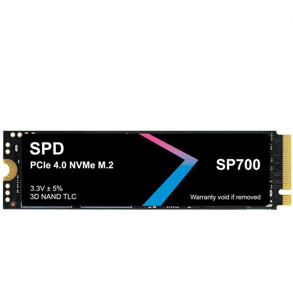 SPD SSD 2TB M.2 2280 PCIe Gen4x4 NVMe グラフェン放熱シート付き PS5動作確認済み R: 7450MB/s W: 6700MB/s 3D NAND TLC SP700-2TNGH 商品画像2：spdonline