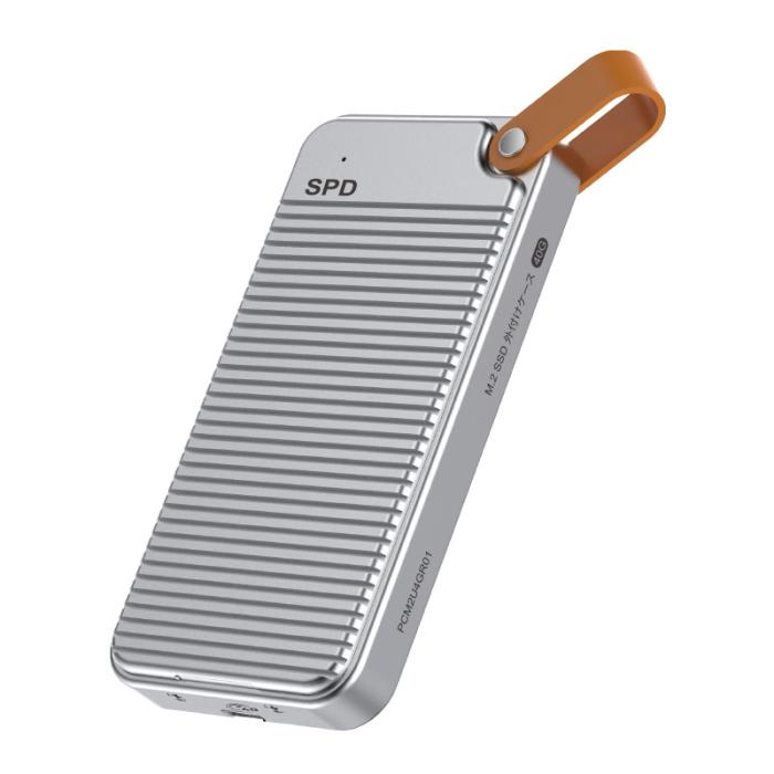 SPD M.2 SSD ケース 40Gbps高速転送 USB4 Thunderbolt 4/3互換 PCIe 4.0x4対応 UASP/TRIMサポート 2230/2242/2260/2280 アルミ筐体 熱伝導シート付属 商品画像2：spdonline