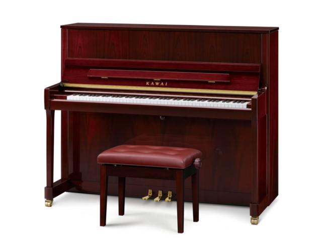 カワイ アップライト ピアノ K-300 マホガニー (K300 マホガニー)  新品新入荷品・標準付属品完備