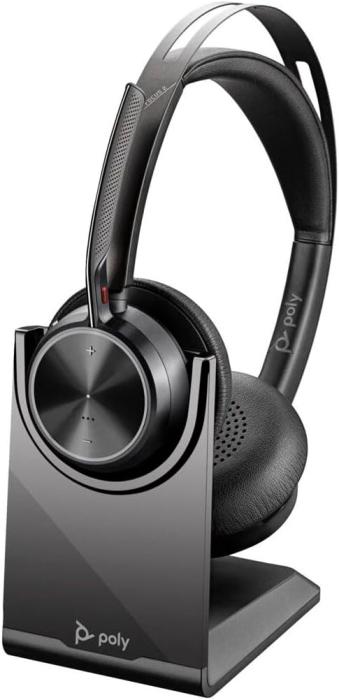 Voyager Focus 2 USB-C-C Headset +USB-C/A Adapter +Charging Stand 9T9J5AA#AC3 [Black] 商品画像1：サンバイカル　プラス