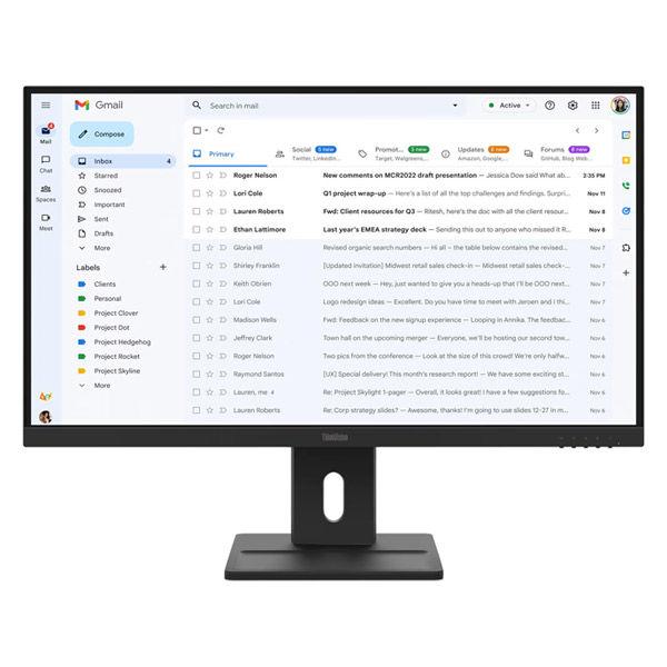ThinkVision E27-40 64BCMAR4JP [27インチ 黒] 商品画像1：サンバイカル　プラス