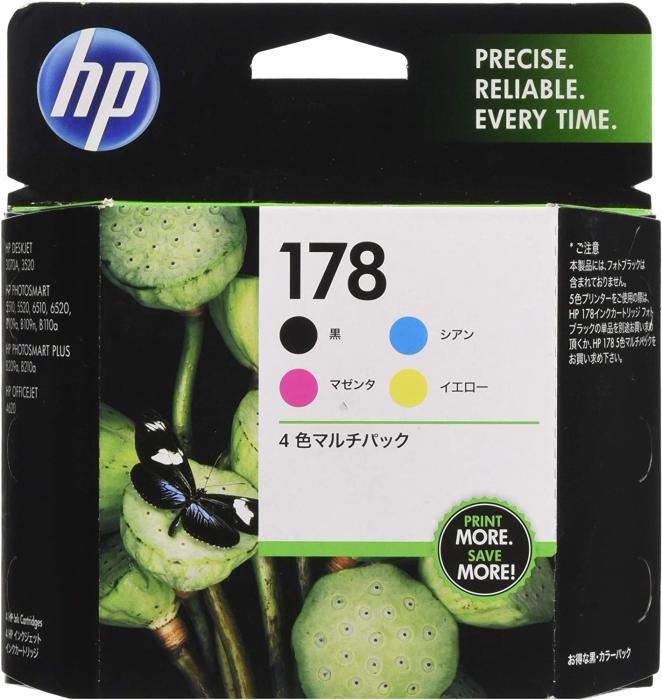 HP 178 CR281AA [4色マルチパック] 商品画像1：サンバイカル　プラス