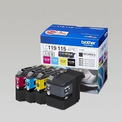 LC119/115-4PK [4色パック] 商品画像1：サンバイカル　プラス