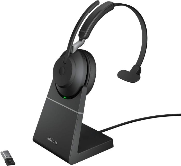 Evolve2 65 - USB-A UC Mono with Charging Stand [ブラック] 商品画像1：サンバイカル　プラス