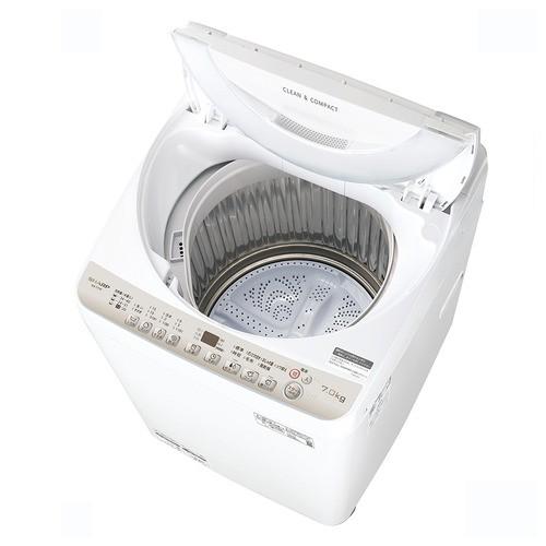 シャープ SHARP ES-T716-C ベージュ系 全自動洗濯機 穴なし層 上開き 洗濯7kg EST716C 商品画像3：T-PAL SHOP