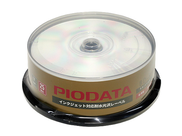 BD-R PioData PIO-BD-R-06-WG-25 833-C13JP  [業務用 台湾製 6倍速 ウォータ･･･