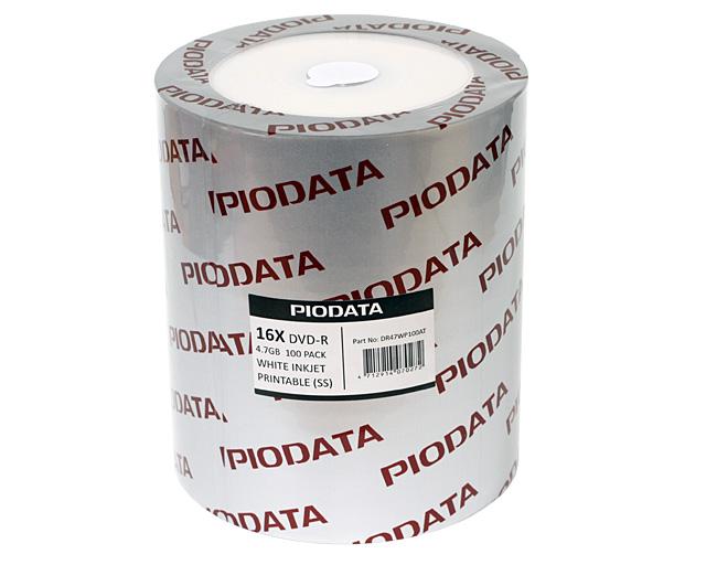 PioData DR47WP100AT [業務用 DVD-R 16倍速 ワイドプリンタブル 台湾製