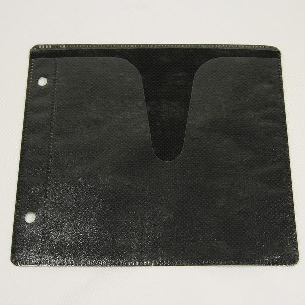 不織布ケース CD2-ATBK ブラック 2穴 両面2枚収納 100枚セット 商品画像1：タニムラデンキ