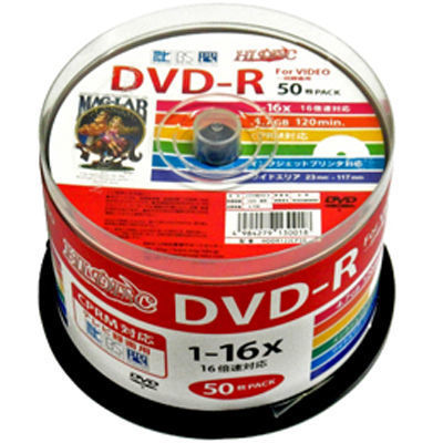 【納期目安：１週間】磁気研究所 HIDISC DVD-R 4.7GB 50枚スピンドル CPRM対･･･