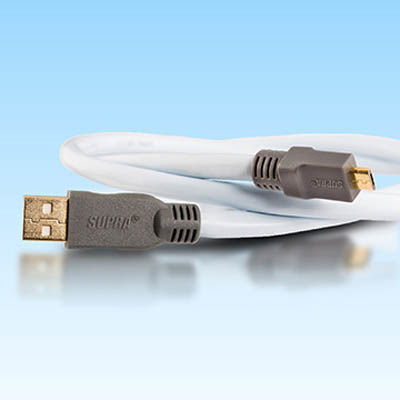 SUPRA 1.0m 高品質High Speed対応USBケーブル USB2.0MicroB/1.0