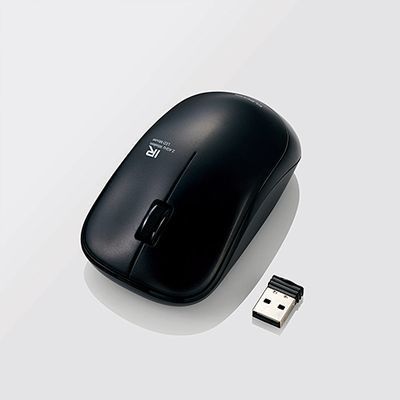 エレコム IRマウス/IR08DRシリーズ/無線マウス/3ボタン/省電力/ブラック M-FI･･･