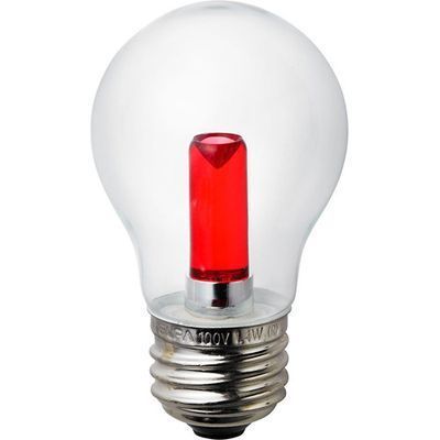 ELPA LED装飾電球 S形ミニ球タイプ E26 クリアレッド LDA1CR-G-G557
