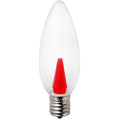 【納期目安：２週間】ELPA LED装飾電球 シャンデリア球タイプ E17 クリアレッ･･･