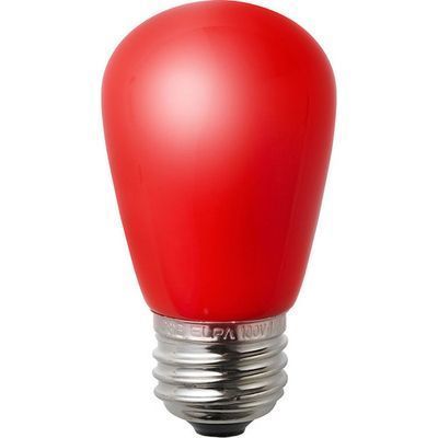 【納期目安：２週間】ELPA LED装飾電球 サイン球形 E26 レッド LDS1R-G-G904
