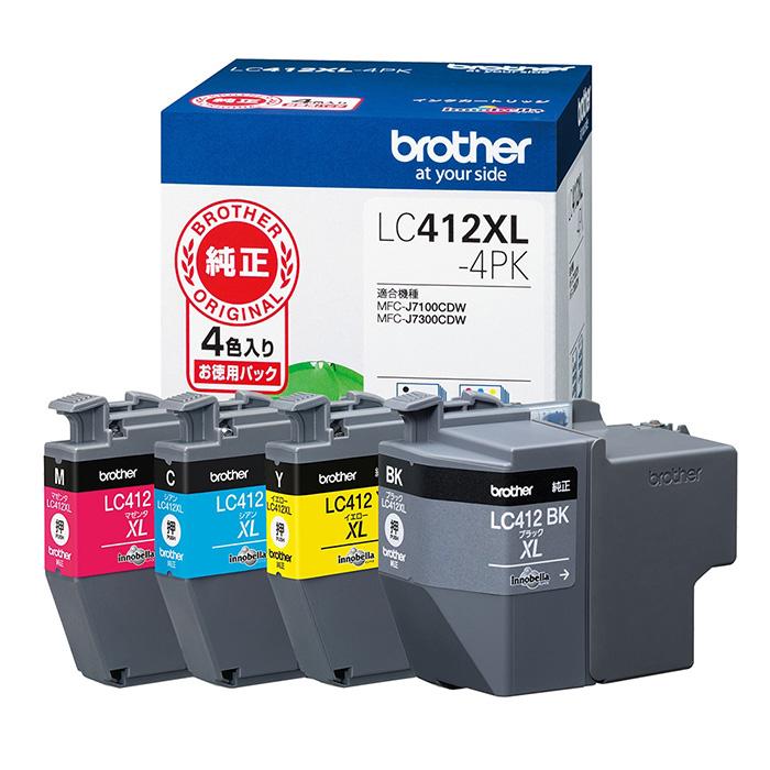 価格.com - ブラザー LC412XL-4PK [4色パック 大容量] 画像一覧