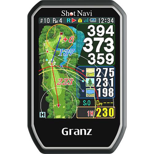 【納期目安：１週間】ショットナビ ゴルフ用GPSナビ Granz ブラック GranzBK