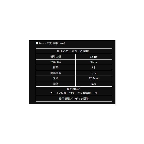 凱 竿掛　二本物(四本継)　笛巻 商品画像3：e-fishing