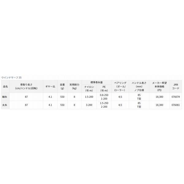 17WINDSURF35 細糸 ダイワ 商品画像9：e-fishing