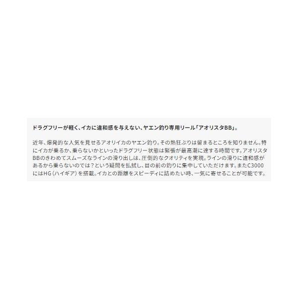 アオリスタBB 4000 シマノ 秋の大感謝祭 商品画像4：e-fishing