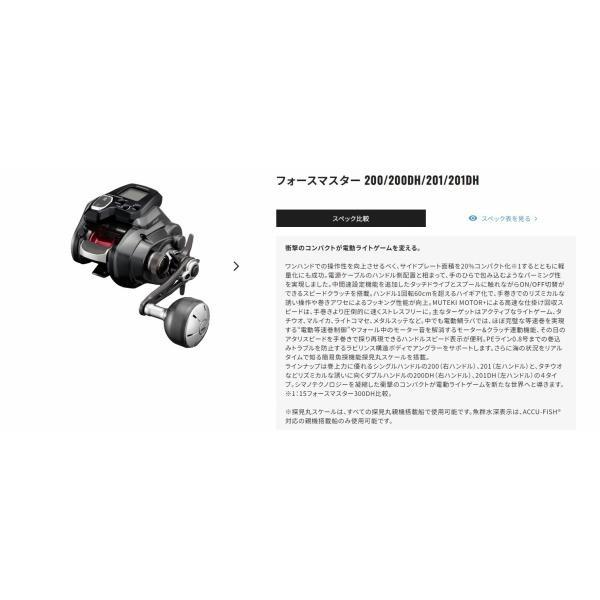 22 フォースマスター 201 シマノ 商品画像3：e-fishing
