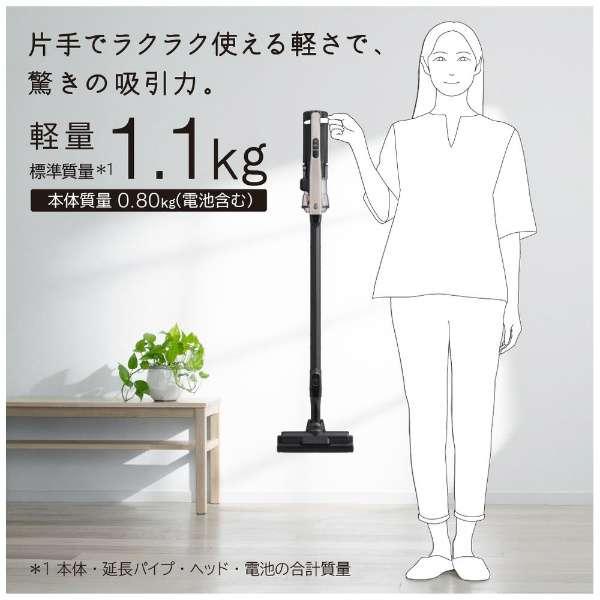 スティック型掃除機 [サイクロン式 /コードレス] ベージュ　PV-BL3L-C 商品画像2：ブイソニック＋
