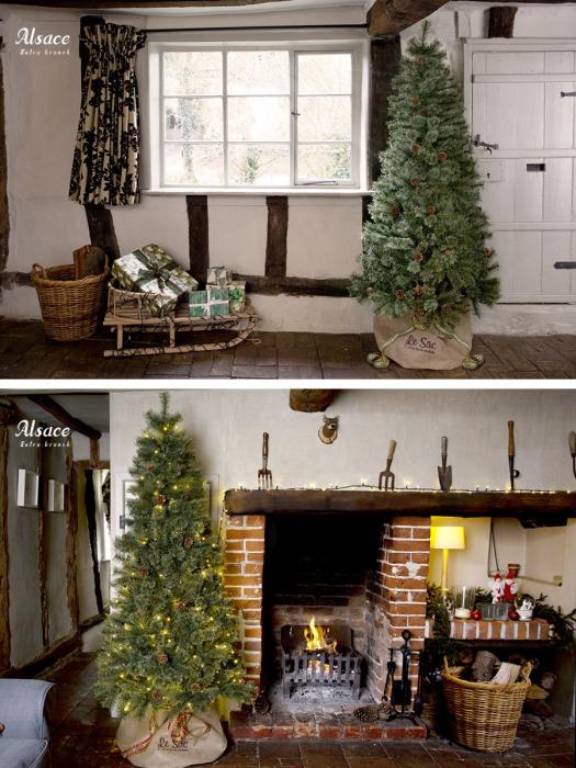 クリスマスツリー 180cm 2022ver. ドイツトウヒツリー アルザスツリー 松ぼっくり付　高級 クリスマス ツリー 北欧 おしゃれ 本格的 Xmas tree ハロウィン でも！ 商品画像9：バリュー・ショッピング