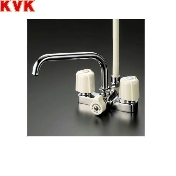KVK デッキ形2ハンドルシャワー 240mmパイプ付 KF14ER2 (水栓金具 ...