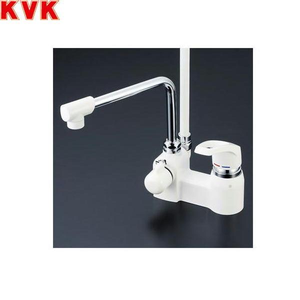 KVK デッキ形シングルレバー式シャワー 240mmパイプ付 KF6004R24 (水栓金具) 価格比較