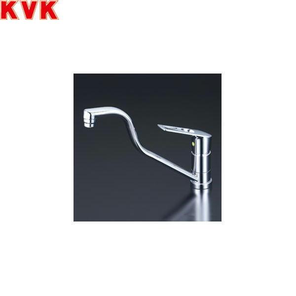 KVK 流し台用シングルレバー式シャワー付混合栓(eレバー)上向パイプ KM5011THEC (水栓金具) 価格比較