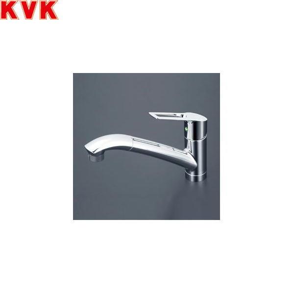 KVK 流し台用シングルレバー式シャワー付混合栓(eレバー)(寒冷地用
