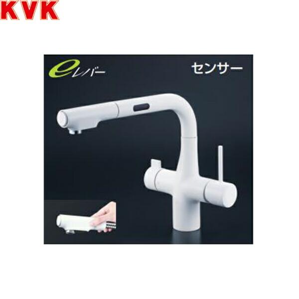 KM6131DECM4 KVKビルトイン浄水器用シングルシャワー付混合栓 センサー付 電･･･