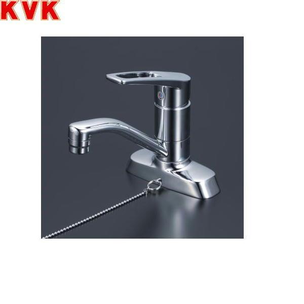 KVK 洗面用シングルレバー式混合栓 ゴム栓付(寒冷地用) KM7004ZTGS (水